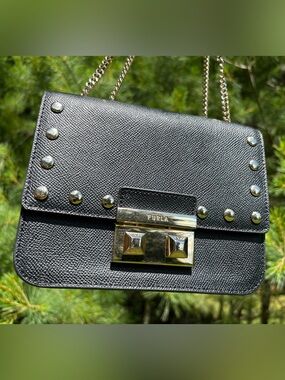 Furla Metropolis Studded Shoulder Bag